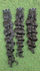 วิกผมแท้แบบเรมี่สำหรับต่อผมมนุษย์ทำจากเส้นด้ายสองชั้นทำจากผมลอน - Product Image 4