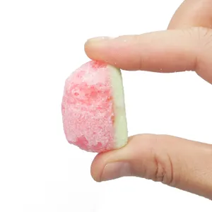 Crunch şekerler toptan dondurulmuş kuru tatlı aperatifler özel dondurularak kurutulmuş sakızlı karpuz şeker