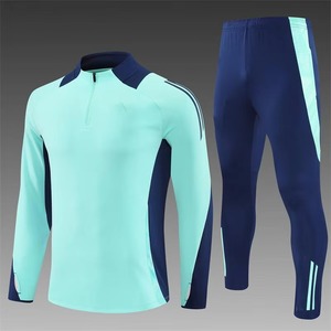 Nuevo estilo, chándal de fútbol de alta elasticidad, logotipo personalizado, ropa deportiva de entrenamiento de fútbol transpirable de manga larga para hombres - Product Image 3