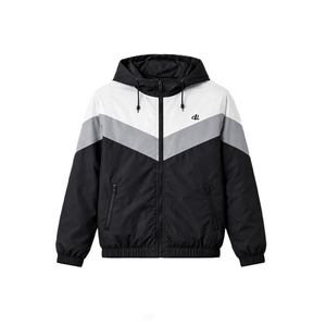 Custom Logo Trendy Lightweight Nylon Windbreaker <b>jacket</b> for men Streetwear Color Block Zip Up High Quality Wholesale Low MOQ - Product Image 3