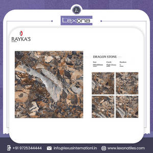 Baldosas de porcelana de alto brillo indio de alta calidad Estilo de diseño moderno 5mm de espesor Precio competitivo para uso en interiores - Product Image 2