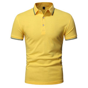 Nueva llegada verano moda tallas grandes hombres Polos tejidos deportes Polo camisetas logotipo personalizado 100% algodón Golf Polos - Product Image 3