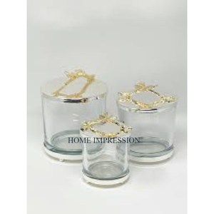 Diseño de contenedores estándar de utensilios de cocina de gran tamaño Recipiente doméstico de vidrio de la mejor calidad con tapas de metal Precio razonable - Product Image 4