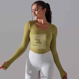 Hauts à manches longues pour femmes T-shirts extensibles Sous-vêtements personnalisés pour l'hôpital - Product Image 4