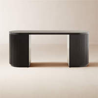 Bureau de direction convertible Valermo de la collection Ridgewood Harmony, design moderne, en bois massif, pour utilisation en entrée d'hôtel