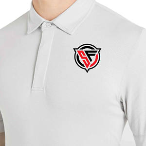 Camiseta OEM con logotipo personalizado, Camiseta lisa de manga corta de golf de alta calidad, polo sin costuras transpirable de secado rápido para hombre - Product Image 5