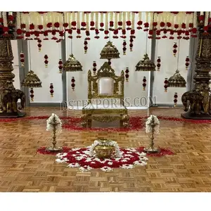 ตกแต่ง Mangala Snanam แบบดั้งเดิมสําหรับงานแต่งงานของชาวอินเดียธีมชนบทตกแต่ง Haldi ตกแต่ง Haldi แท้สําหรับงานแต่งงาน - Product Image 1