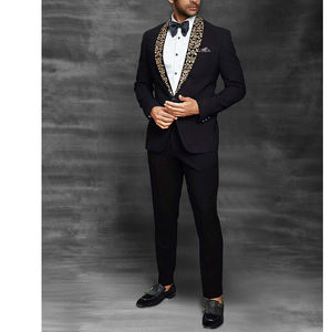 Tuxedos Stylish Blue <b>Pinstripe</b> Double Breasted Men's <b>Suits</b> Set Wedding Blazer Prom <b>Suits</b> 3 Pieces Corduroy Worsted Formal <b>Suits</b> - Product Image 6