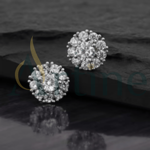 ต่างหูห่วงเงินแท้925รูปหัวใจทรงเรขาคณิตสำหรับผู้หญิงเครื่องประดับแฟชั่น2025 - Product Image 1