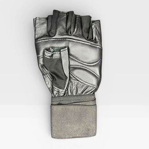 Guantes de Gimnasio Profesionales Personalizados de Cuero Negro para Levantamiento de Pesas, Entrenamiento Físico, Deportes y Competencia - Product Image 1