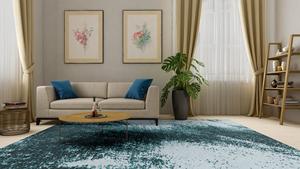 Alfombra de Oración de Lana Anudada a Mano de Alta Calidad, Estilo Persa, Ecológica, Antideslizante, Resistente al Fuego, Apta para Mascotas, Diseño Abstracto - Product Image 6