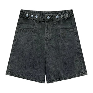 Bermudas vaqueras holgadas Y2k para mujer, pantalones cortos vaqueros de verano ajustados hasta la rodilla de pierna ancha de tiro bajo, ropa de calle - Product Image 5