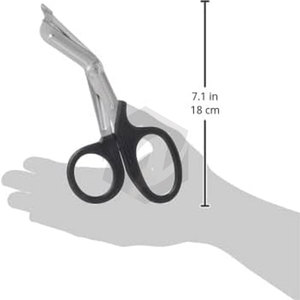 Tijeras EMT, instrumentos médicos, grado de acero inoxidable, tijeras para traumatismos, 7,25 ", longitud tradicional, cuchillas afiladas, vendajes de corte - Product Image 5