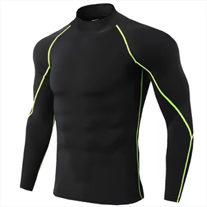 Logotipo personalizado impreso Hombres Elegantes MMA Rash Guard secado rápido transpirable sublimado manga larga Spandex/poliéster adulto - Product Image 5