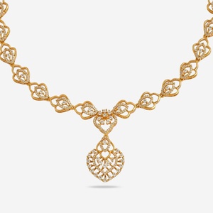 Zircon Necklace 169321 Elegant <b>Wedding</b> <b>Accessory</b> with Dazzling Zircon Stones - Product Image 2