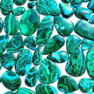 Lote de cabujón de malaquita crisocola, venta al por mayor, piedras preciosas raras naturales, calidad de grado superior - Product Image 6