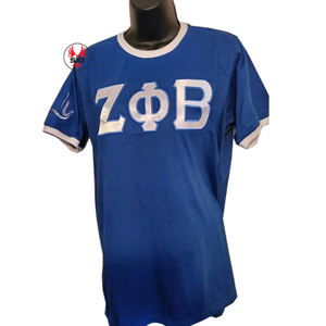 Camisetas de Manga Corta para Mujer al por Mayor, Diseño Premium de Verano, Buena Calidad, Logotipo Personalizado, Escudo de Zeta Phi Beta - Product Image 3