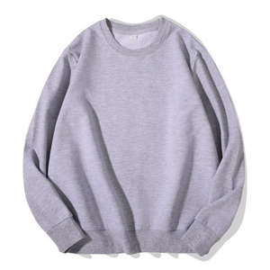 Sudadera de Hombre, Cuello Redondo, Corte Regular, Manga Larga, Otoño, Color Sólido, Ecológica, Acogedora, con Forro Polar Delantero, Poliéster/Algodón - Product Image 1