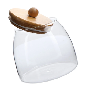 โถแก้วขนาด250มล. พร้อมจุกไม้ก๊อกแบบสุญญากาศฝาไม้สำหรับห้องน้ำที่เขย่าเกลืออาบน้ำ - Product Image 5