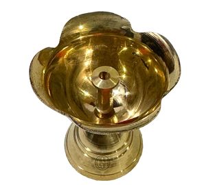 Haute qualité en laiton pur Diya miroir poli nouveau Design Diwali décoration de la maison Puja Deepak prix bas - Product Image 4