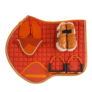 Juego de Almohadillas de Silla de Montar de Algodón de Tamaño Completo Personalizadas, Último Modelo de Almohadillas de Silla de Montar Ecuestres Coloridas para Salto, Venta al por Mayor del Fabricante - Product Image 4