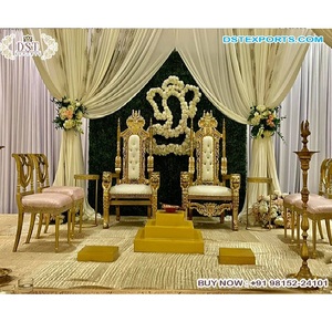 เก้าอี้วิจิสำหรับพิธีแต่งงานแบบอินเดียที่สวยงาม เก้าอี้มานดาปแบบดั้งเดิมสำหรับงานแต่งงาน เก้าอี้มานดาปดีไซน์เนอร์สำหรับงานแต่งงานในสหรัฐอเมริกา - Product Image 1