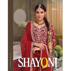 Costume Salwar pakistanais en tissu chinon lourd en travail brodé pour vêtements de mariage pour un look traditionnel lourd pour vêtements pour femmes - Product Image 1