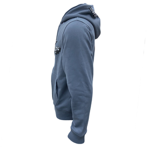 Sudadera con capucha y cremallera de cara completa personalizada, sudadera con estampado de soplo de logotipo 3D, chaqueta informal, ropa de calle, sudaderas con capucha con cremallera doble para hombre - Product Image 3