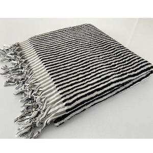 Stripe Printed Handloomed Turkish 100% Cotton Peshtemal Hammam Bath <b>Towel</b> Multi-purpose 90x180cm 900gr - Product Image 4