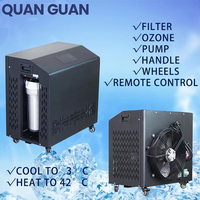 Logo personnalisé 0.8Hp 1Hp 1.5Hp Refroidisseur d'eau froide automatique avec pompe Bain de glace et filtre pour récupération Tension 220v