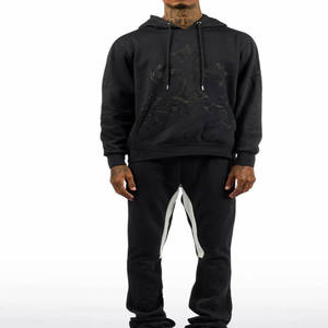 Survêtement de jogging pour homme, coupe ajustée, vêtements de sport, tenue d'entraînement confortable, tenue athlétique pour la salle de sport, la course à pied, l'entraînement, le port quotidien - Product Image 5