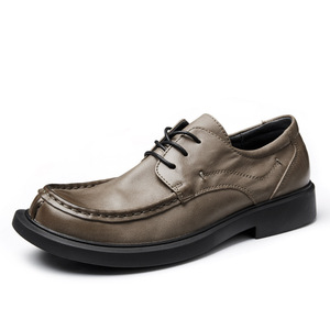 Chaussures de travail en cuir de vache durable avec doublure anti-odeur et absorption des chocs, chaussures décontractées pour hommes, chaussures de tous les jours - Product Image 1