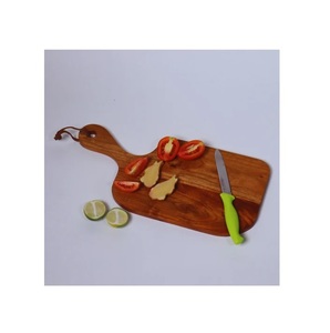 Tabla de cortar de madera ecológica para cocina y tabla de cortar de tallado para pieza de diseño de orificio de mango - Product Image 3