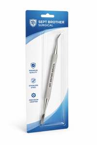 เครื่องมือยกฟันทางการแพทย์แบบสองด้าน ทำจากสแตนเลสเกรดทางการแพทย์ |   ปลายโค้ง |   ผู้ผลิต OEM - Product Image 5