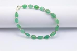 Esmeralda suave forma ovalada pulseras cuentas naturales zambiano Esmeralda piedras preciosas pulseras cuentas 7 pulgadas - Product Image 5