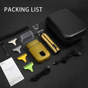 Tondeuse Électrique Professionnelle à Lame en T pour Barbe et Cheveux, Kit de Soin, Batterie Réglable, Acier Inoxydable, Céramique, Usage Domestique et Automobile - Product Image 1