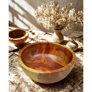 Bols de service jetables en bois d'acacia modernes personnalisés, écologiques, en vrac, pour les salades, les fêtes et vaisselle personnalisée avec revêtement de couleur - Product Image 3