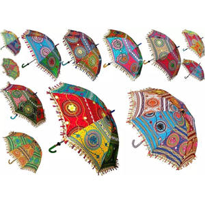 Paraguas Metálico Manual con Panel de Encaje, Paraguas Metálico Plegable, Paraguas de Panel para Bodas, Control Manual, Protección Solar, UM71 - Product Image 2