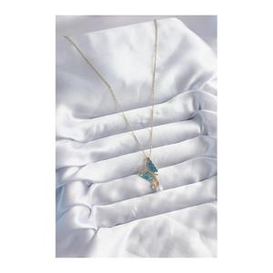 Catena in acciaio 316L collana da donna in pietra zircone Color oro - Product Image 2