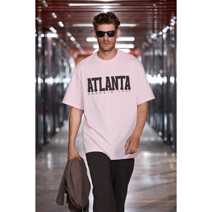T-shirt à manches courtes pour homme GRIMELANGE ATLANTA, 100% coton, avec détails imprimés - Product Image 2