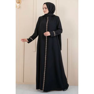 Nouvelle saison vêtements islamiques d'hiver pour femmes robe Abaya caftan tunique Dubaï mode islamique musulmane robes islamiques de fabrication turque - Product Image 2