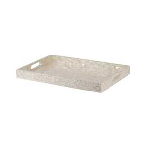 Bandeja de Servicio para Mesa de Restaurante, Diseño de Madreperla, Atractiva Bandeja de MOP, Suministros al por Mayor para Servir Café y Té - Product Image 3