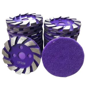 Disco abrasivo con respaldo adhesivo KA +, pulido en seco de suelo de hormigón de alta dureza de 100mm, OEM personalizable para superficies de cemento - Product Image 1