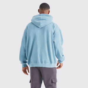 Sweat-shirts à capuche surdimensionnés pour hommes et femmes, sweat-shirts à capuche surdimensionnés pour couples, polaire basique uni à capuche - Product Image 3