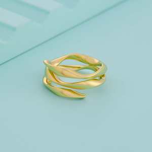Gold-Plated Fashionable Moon Star Heart Shape Vintage <b>Ring</b> for Gift Giving - Product Image 1