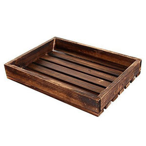 Vajilla de madera decorativa hecha a mano de alta calidad, bandeja para servir alimentos de madera maciza para uso comercial en hoteles - Product Image 1
