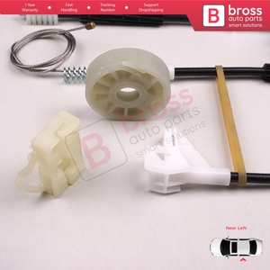 Juego de Reparación de Elevalunas Eléctrico BWR444, Puerta Trasera Izquierda para Octavia MK1 1U 1996-2000 Pre-Facelift 1U0839461 - Product Image 6