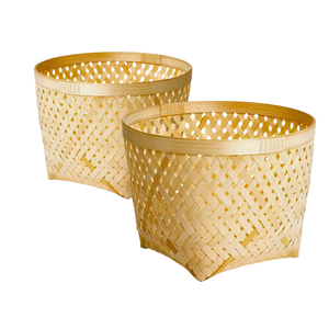 Panier de rangement pour fruits en bambou vietnamien du Vietnam fait à la main pour une utilisation fonctionnelle, élégante et écologique - Product Image 1