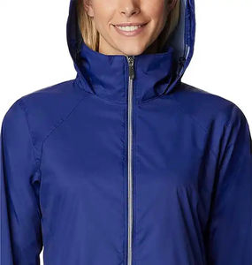 แจ็คเก็ตผ้าโพลีเอสเตอร์100% สำหรับสตรีน้ำหนักเบาเสื้อแจ็คเก็ตกันลมกันน้ำ - Product Image 5