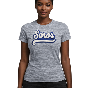 T-shirt sororité Zeta Phi Beta gris chiné 20, inspiré des fondateurs de 1920, en coton premium, coupe classique, pour une féminité raffinée - Product Image 5